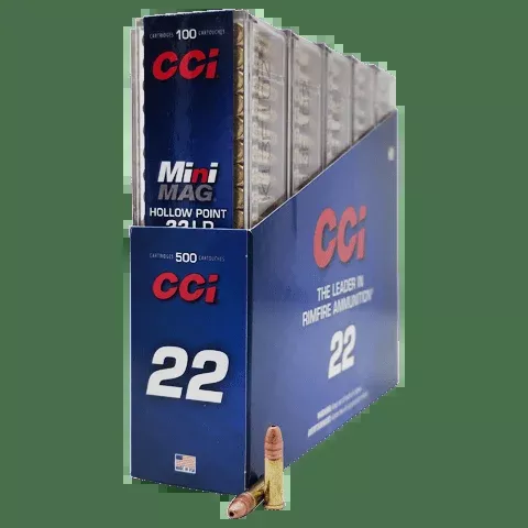 22-long-rifle-cci-mini-mag-36-grain-cphp-500-rounds 22 Long Rifle – CCI Mini Mag 36 Grain CPHP – 500 Rounds
