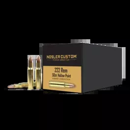 222 Rem 50gr FBHP NoslerCustom Ammunition