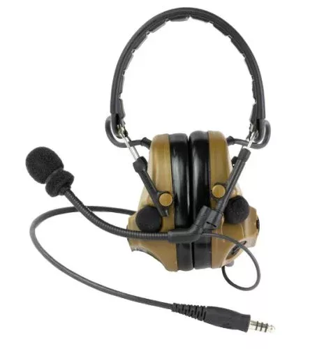 3m-peltor-comtac-v-electronic-headset-coyote-brown 3M PELTOR COMTAC V Electronic Headset Coyote Brown
