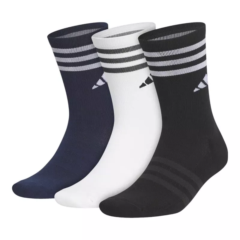 adidas-3-pack-crew-golf-socks-hs6060 adidas 3 Pack Crew Golf Socks HS6060