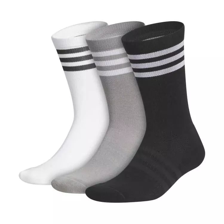 adidas 3 Pack Golf Crew Socks