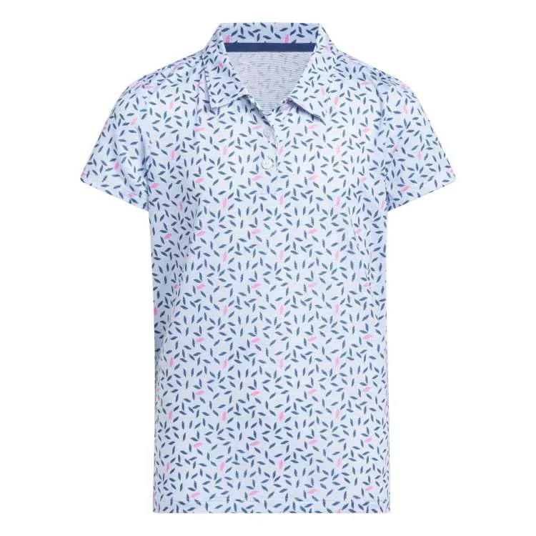 adidas-junior-short-sleeve-printed-golf-polo adidas Junior Short Sleeve Printed Golf Polo