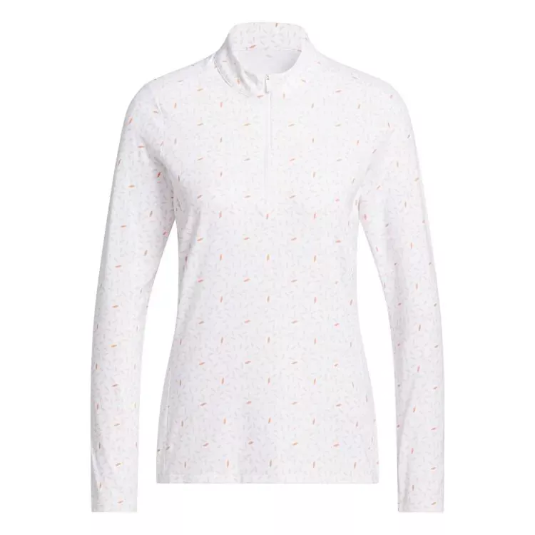 adidas-ladies-ultimate365-printed-1-4-zip-golf-pullover adidas Ladies Ultimate365 Printed 1/4 Zip Golf Pullover