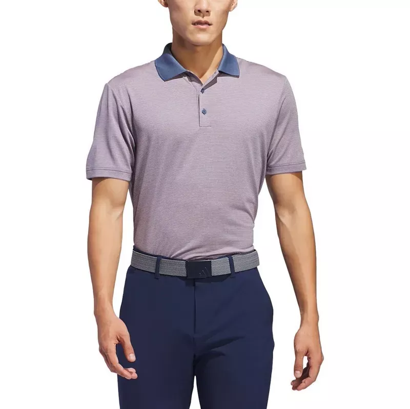 Adidas Ultimate365 Ottoman Stripe Golf Polo