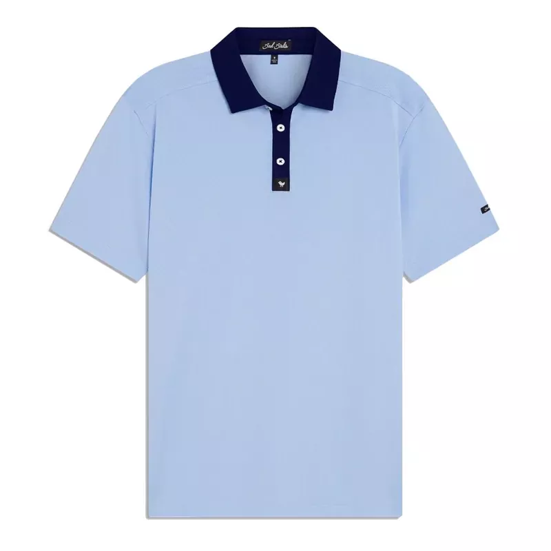 bad-birdie-sky-blue-pique-polo Bad Birdie Sky Blue Pique Polo