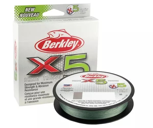BERK X5 BRAID 165YD LO VIS Green 15#