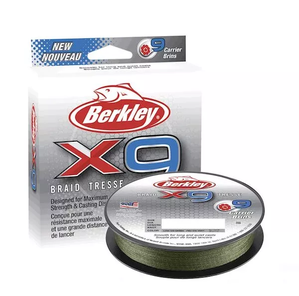 BERK X9 BRAID 165YD LO VIS Green 40#