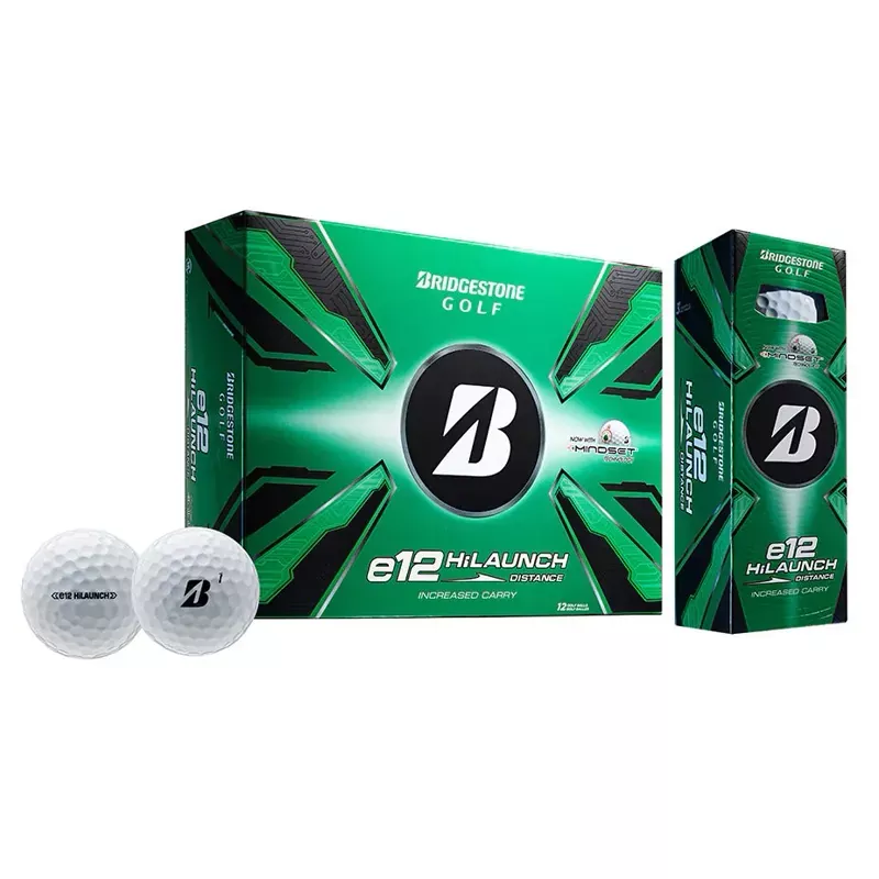 Bridgestone 2025 e12 Hi Launch Golf Balls 12pk – White