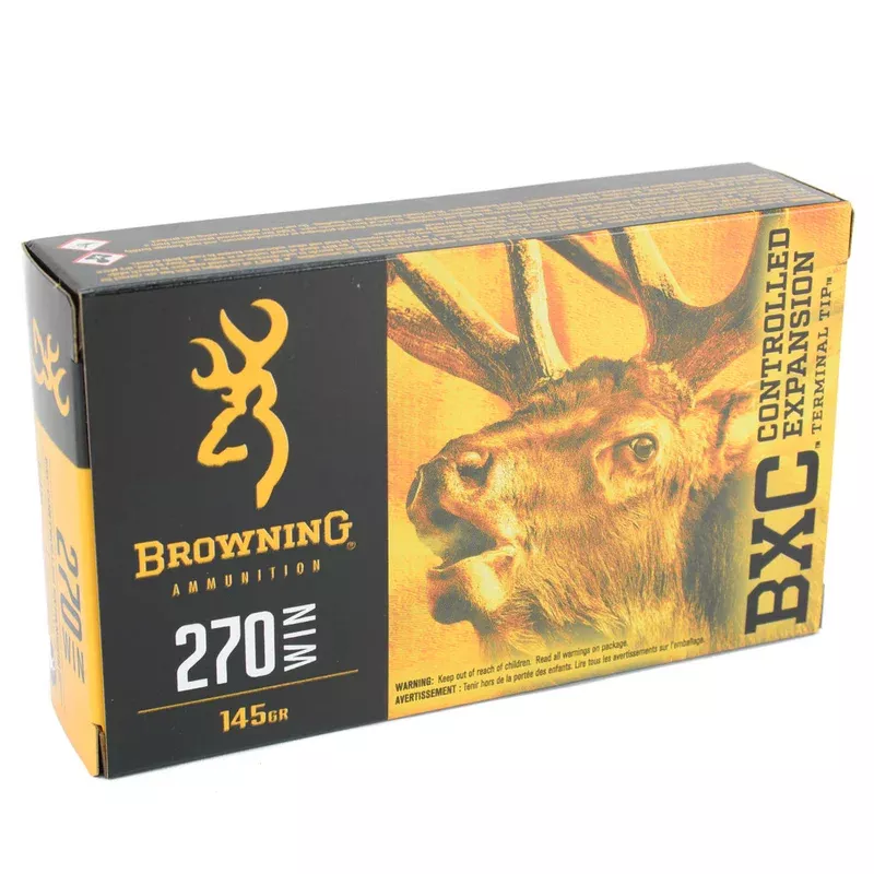 browning-bxc-270-win-145gr-terminal-tip-ammunition-20-round-box Browning BXC .270 Win 145gr. Terminal Tip Ammunition, 20 Round Box