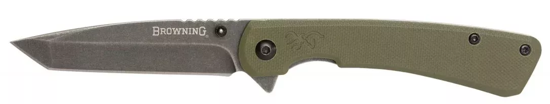 Browning Rock Folder Tanto OD Green G10