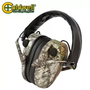 Caldwell E-MAX Low Profile Hearing Protection, Mossy Oak BU