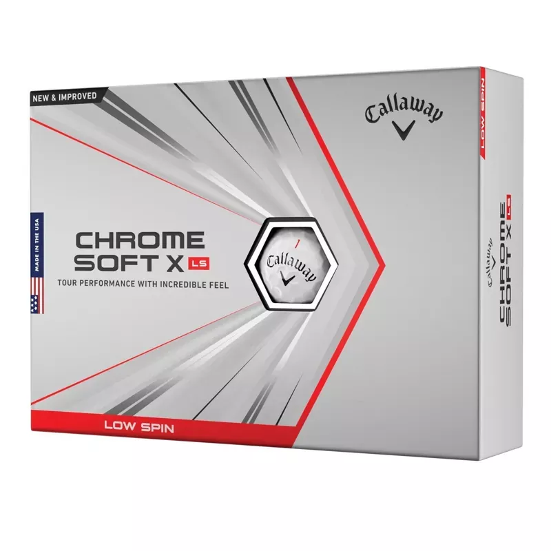 callaway-2023-chrome-soft-x-ls-golf-balls-white Callaway 2023 Chrome Soft X LS Golf Balls | White