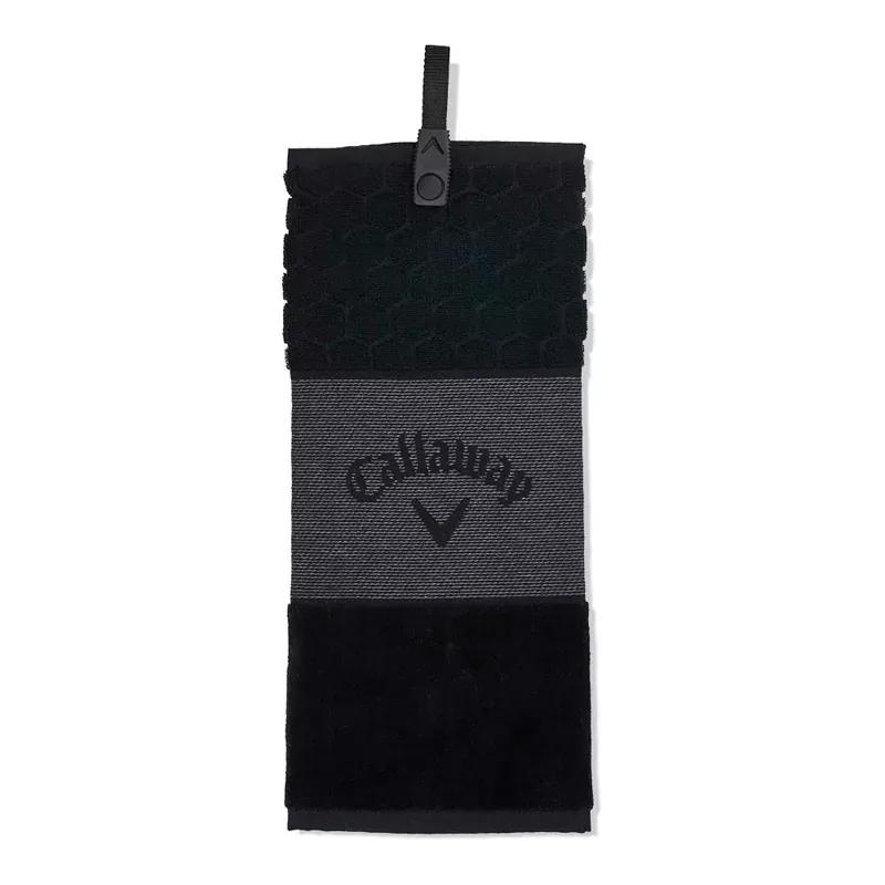 callaway-2023-tri-fold-towel-black Callaway 2023 Tri Fold Towel – Black