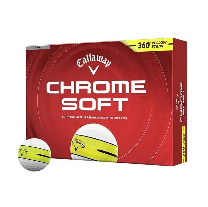 callaway-chrome-soft-360-stripe-golf-balls-yellow Callaway Chrome Soft 360 Stripe Golf Balls – Yellow