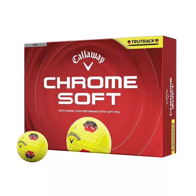 callaway-chrome-soft-trutrack-golf-balls-yellow Callaway Chrome Soft TruTrack Golf Balls – Yellow