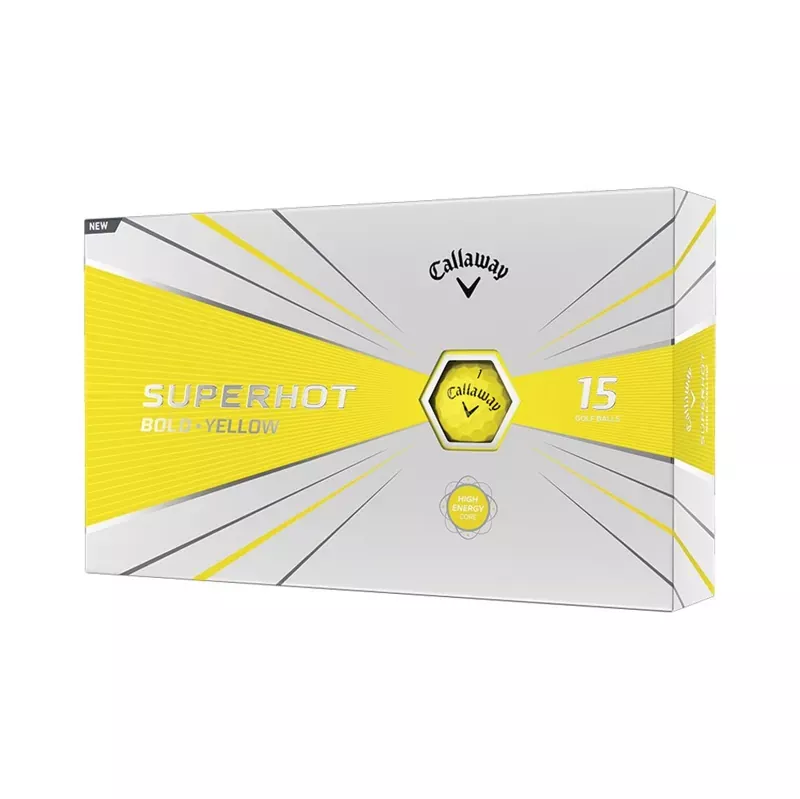 callaway-superhot-bold-golf-balls-15-pack-yellow Callaway Superhot Bold Golf Balls – 15 Pack – Yellow