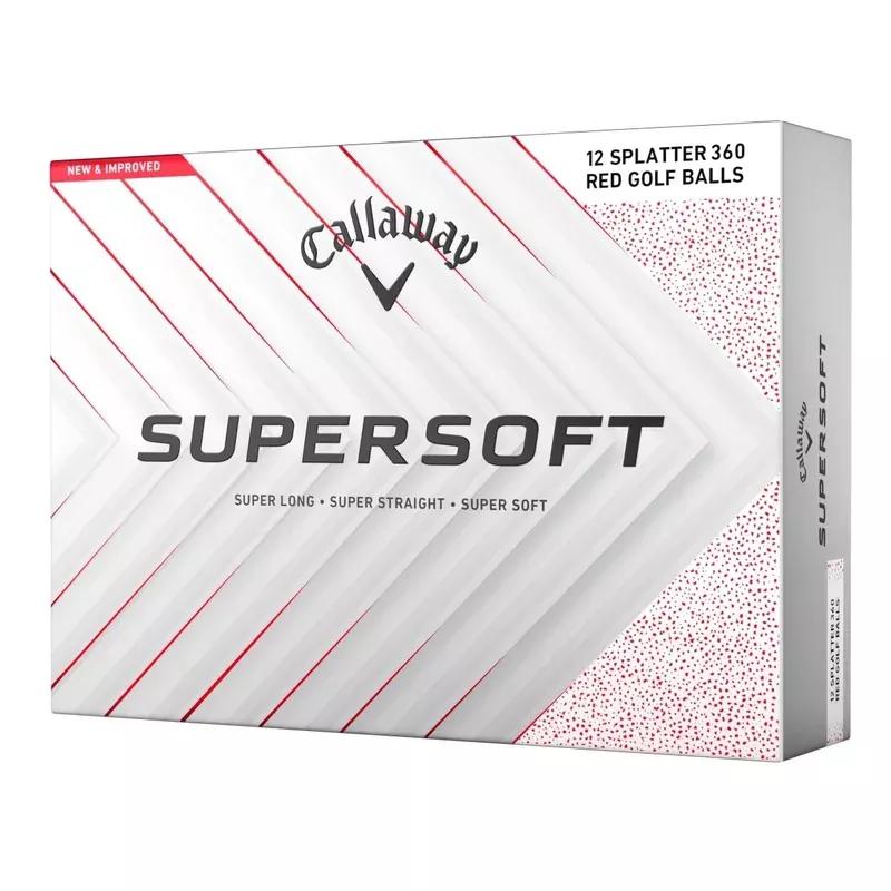 callaway-supersoft-splatter-red-golf-balls Callaway Supersoft Splatter Red Golf Balls
