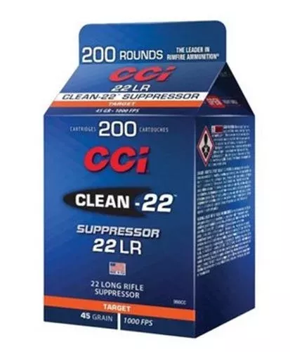 cci-clean-22-suppressor-22-lr-lead-round-nose CCI Clean-22 Suppressor .22 LR Lead Round Nose