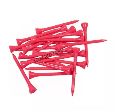 Customized 2 3/4″ Pink Golf Tees