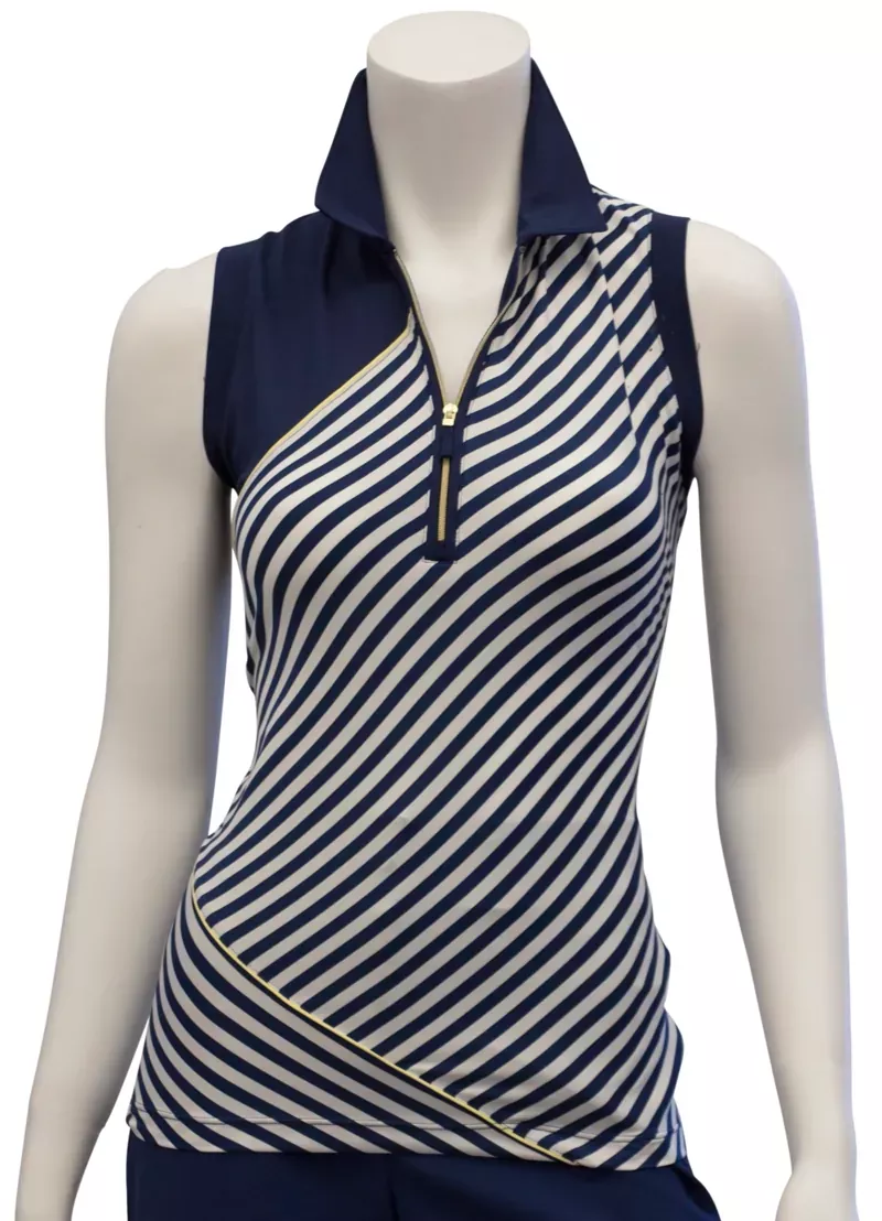 ep-ny-sleeveless-stripe-blocked-polo EP NY Sleeveless Stripe Blocked Polo