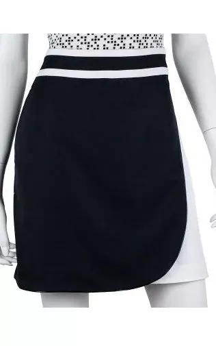 EP Pro Black Embossed Tour Tech Blocked Skort