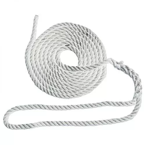 first-source-shoreline-marine-dock-line-nylon-3-strand-white First Source Shoreline Marine Dock Line Nylon 3-Strand White