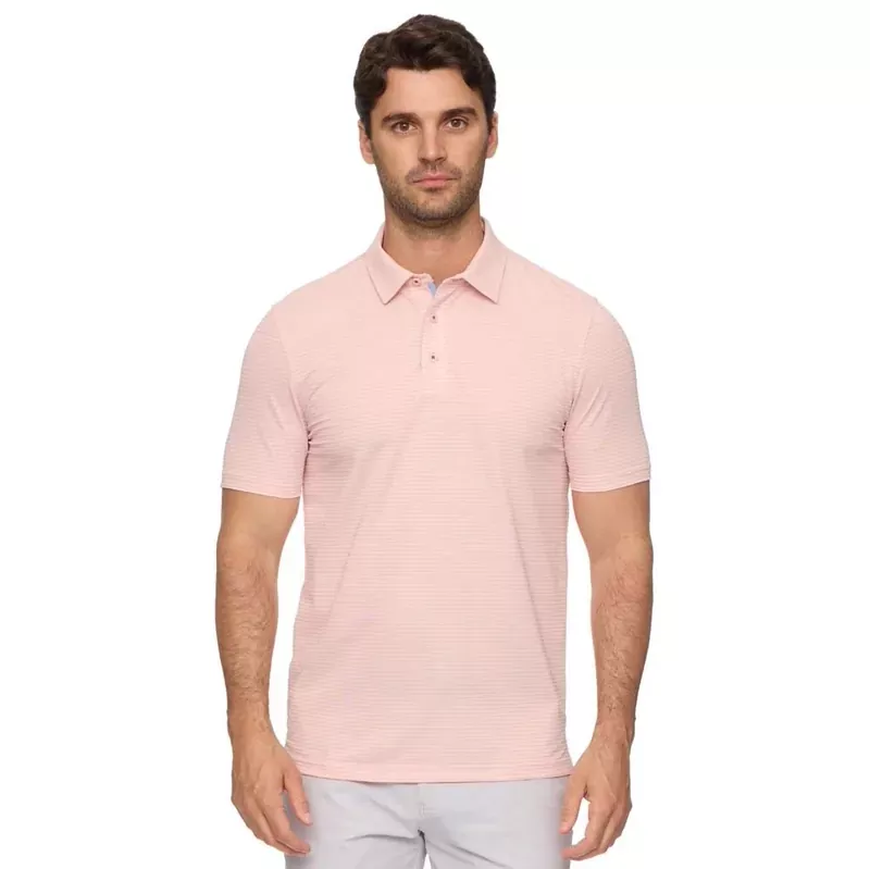 Flag & Anthem Baldwin Striped Mesh Golf Polo