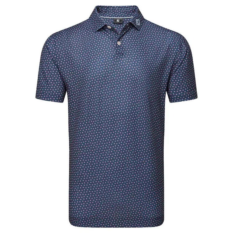 footjoy-bounce-print-pique-golf-polo-shirt Footjoy Bounce Print Pique Golf Polo Shirt