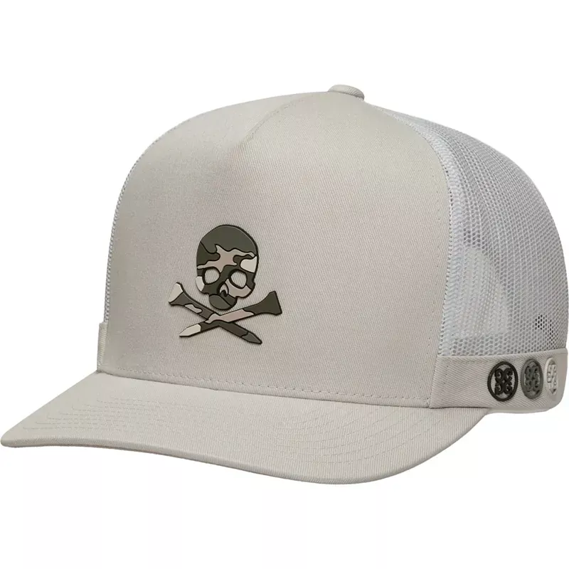 g-fore-camo-skull-tees-tall-trucker-golf-hat G/Fore Camo Skull & Tees Tall Trucker Golf Hat