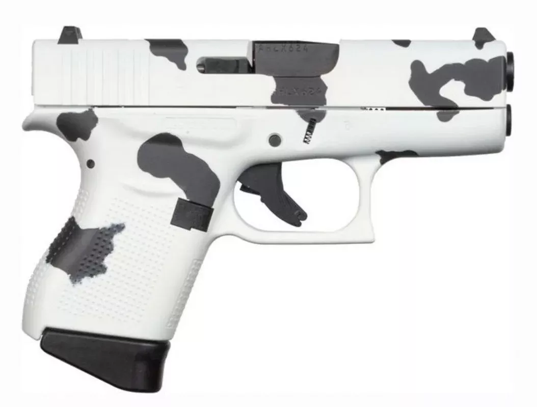 Glock 43 9mm Cow Pattern Cerakote Pistol