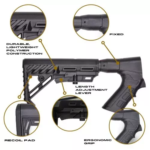 linberta-sa01l-adjustable-length-tactical-stock-black Linberta SA01L Adjustable Length Tactical Stock Black