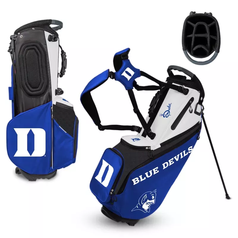 ncaa-team-effort-back-nine-duke-blue-devils-stand-bag NCAA Team Effort Back Nine Duke Blue Devils Stand Bag