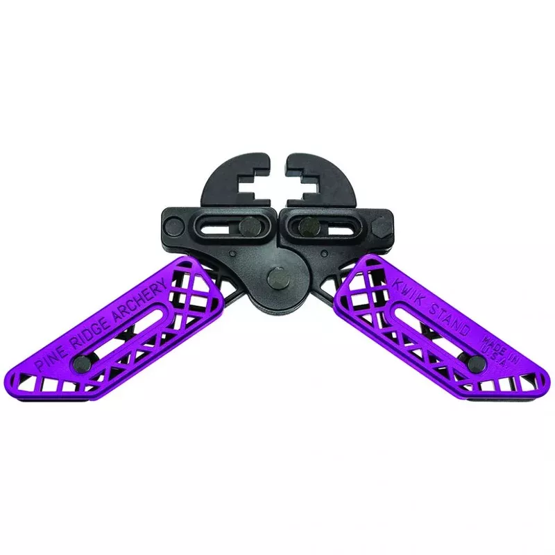 pine-ridge-archery-kwik-stand-bow-support-purple-black Pine Ridge Archery Kwik Stand Bow Support Purple and Black