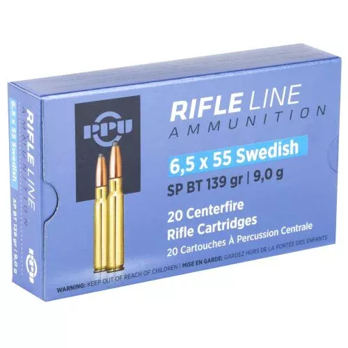 PPU 6.5x55mm Swede Soft Point