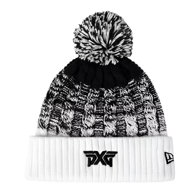 pxg-ombre-knit-pom-beanie-white PXG Ombre Knit Pom Beanie – White