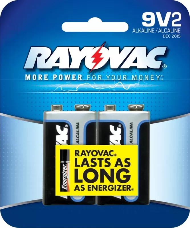 Rayovac RayoVac Alkaline 9 Volt Batteries