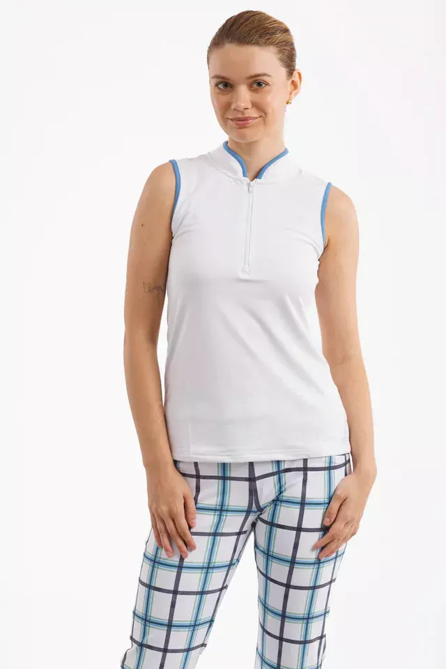 Smith & Quinn |The Kennedy Top – White/Hydrangea