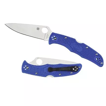 spyderco-endura-sl-pl-blue-flat-ground Spyderco Endura SL/PL Blue Flat Ground