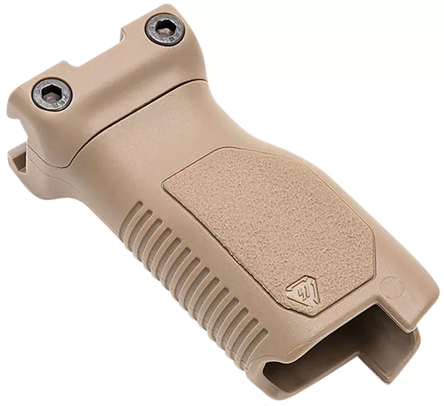 strike-industries-angled-vertical-grip-with-cable-management-storage-long-flat-d Strike Industries Angled Vertical Grip with Cable Management Storage Long Flat Dark Earth