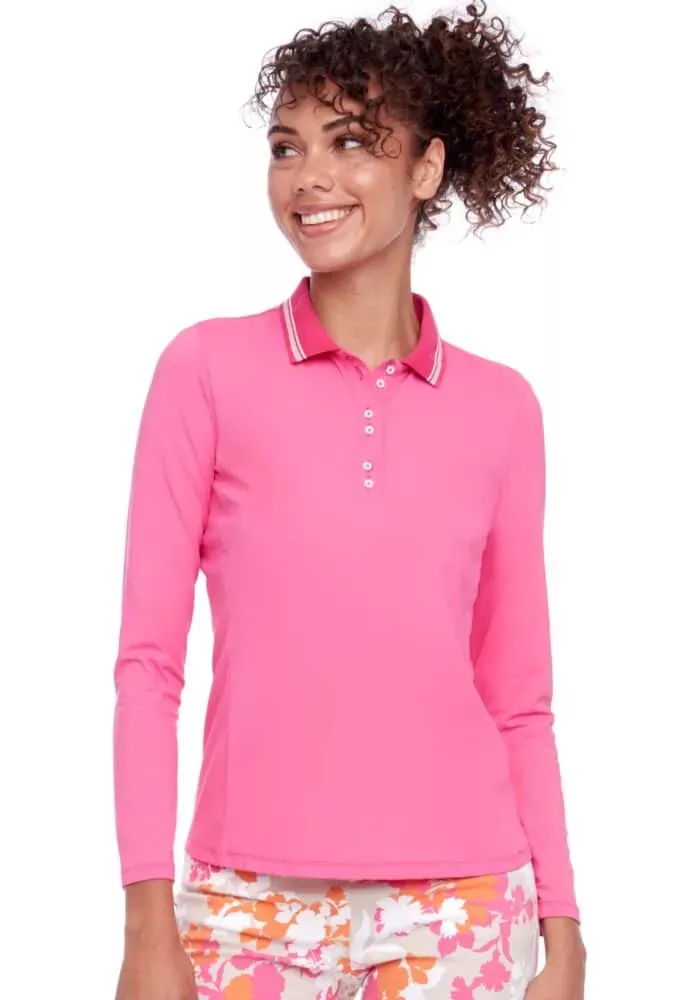 swing-control-velocity-long-sleeve-polo-blossom Swing Control Velocity Long-Sleeve Polo – Blossom