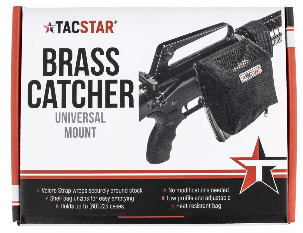 tacstar-universal-brass-catcher-black-canvas-velcro-mount TacStar Universal Brass Catcher Black Canvas Velcro Mount