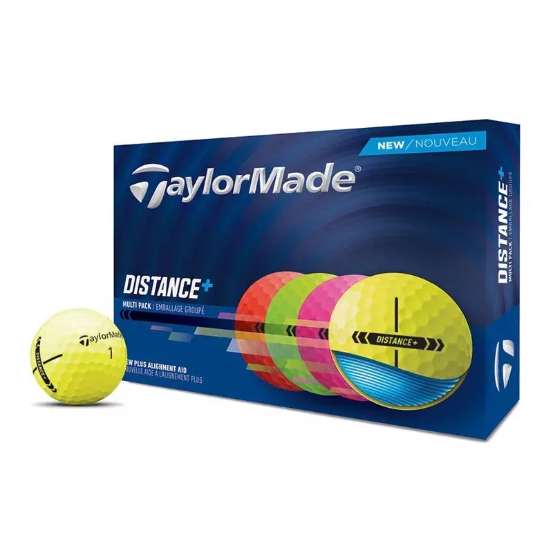 taylormade-2025-distance-golf-balls-12pk-multi TaylorMade 2025 Distance+ Golf Balls 12pk – Multi
