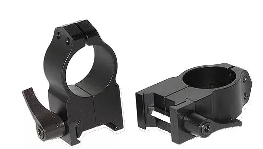 warne-maxima-vertical-quick-detach-rings-extra-high-1-matte-black Warne Maxima Vertical Quick Detach Rings Extra High 1″ Matte Black