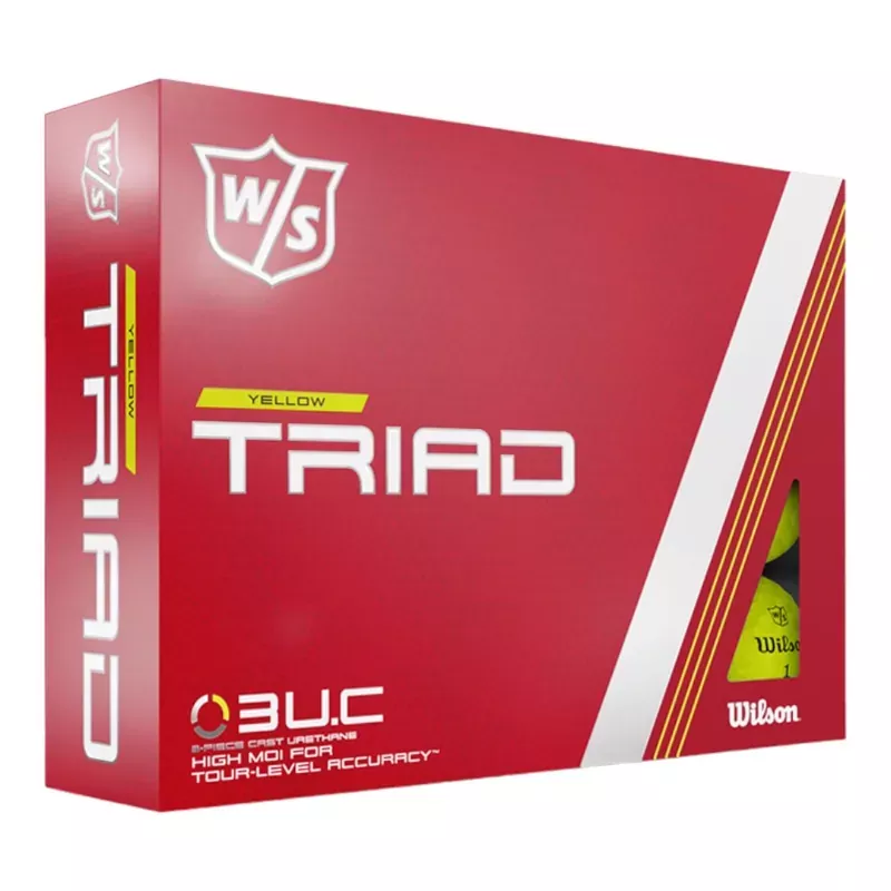 wilson-staff-triad-golf-balls-yellow Wilson Staff Triad Golf Balls | Yellow