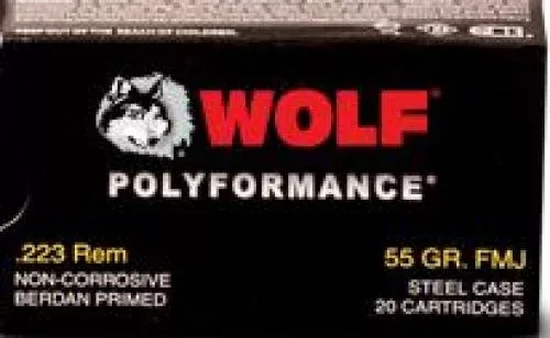 wolf-polyformance-223-remington-full-metal-jacket Wolf PolyFormance .223 Remington Full Metal Jacket