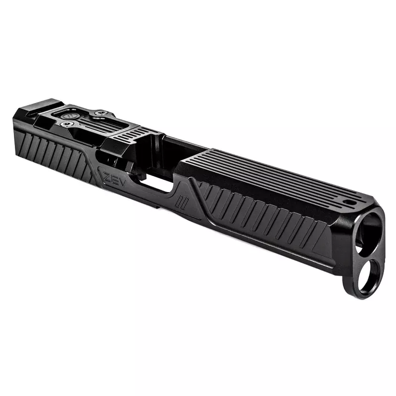 ZEV Technologies, Z17 Citadel Stripped Slide w/RMR Plate, Glock 17 GEN5, Black DLC